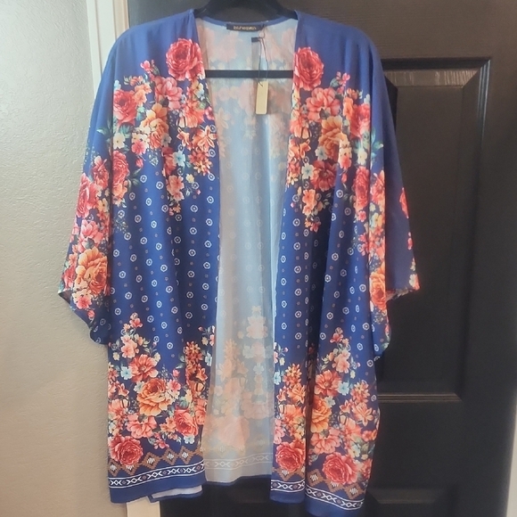 Floral Kimono Cardigan - Picture 1 of 3